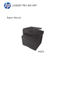 HP LaserJet Pro 400 MFP M425 Series Repair Manual