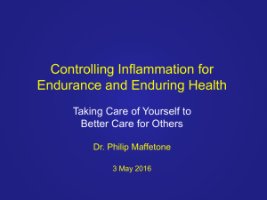 Controlling Inflammation for Endurance and Enduring