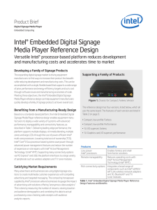 Intel® Embedded Digital Signage Media Player
