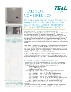 PDF TEAL Configurable Combiner Box datasheet