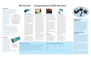 EM Aware® - Comprehensive ESD Monitors