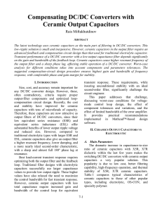 Compensating DC/DC Converters with Ceramic