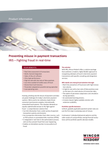Preventing misuse in payment transactions IRIS – Fighting fraud in