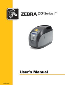 ZXP Series 1™ User`s Manual