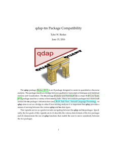 qdap-tm Package Compatibility