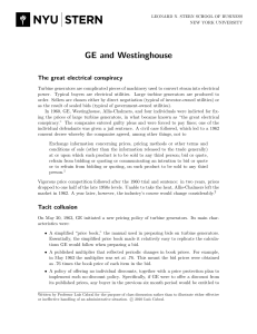 GE and Westinghouse