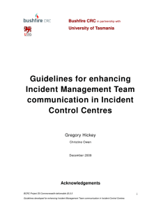 Guidelines for enhancing Incident Management Team