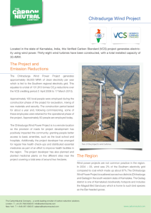 Chitradurga Wind, India - The Carbon Neutral Company