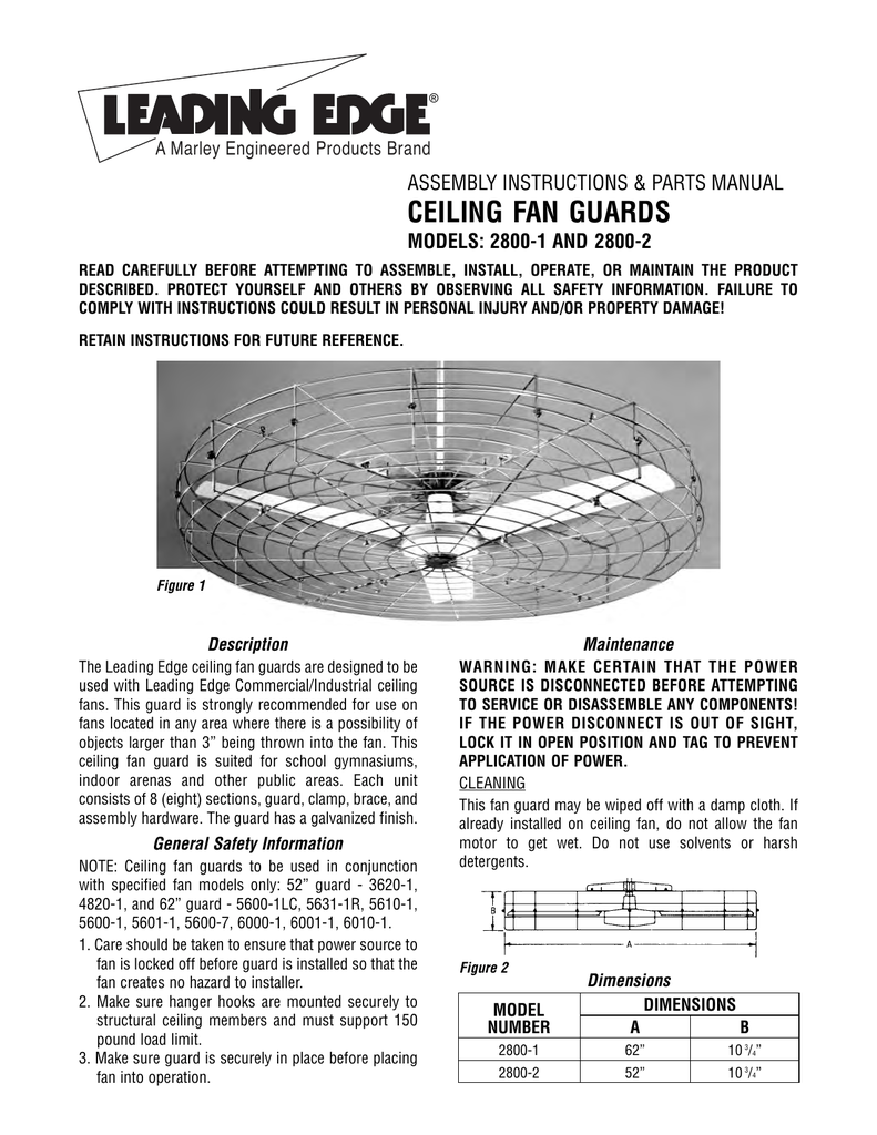 Ceiling Fan Guards Marley Engineered Products