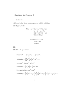 Solutions for Chapter 2