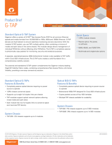 G-TAP Product Brief
