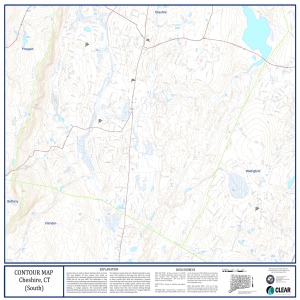 Cheshire, CT (South) CONTOUR MAP