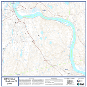Middletown, CT (East) CONTOUR MAP