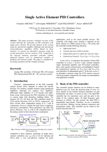 Single Active Element PID Controllers