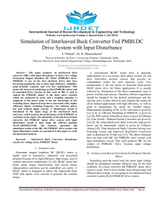 Simulation of Interleaved Buck Converter Fed PMBLDC