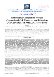 Performance Comparison between Conventional Cuk