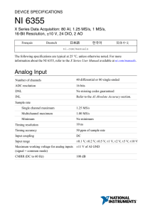 NI 6355 Specifications