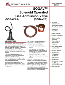 SOGAV™ Solenoid Operated Gas Admission Valve (SOGAV0.8)