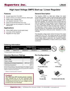 LR645 High Input Voltage SMPS Start