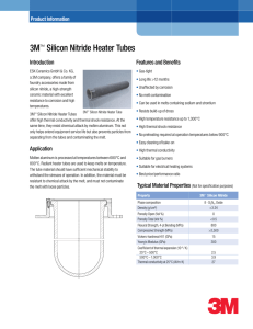 3M™ Silicon Nitride Heater Tubes
