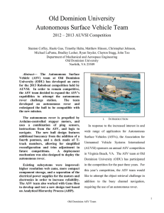 Old Dominion University Autonomous Surface Vehicle Team