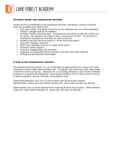Excellent health and employment benefits: A look at the employment