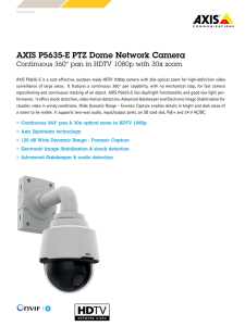 AXIS P5635-E PTZ Dome Network Camera