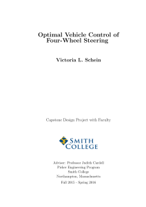 Optimal Vehicle Control of Four-Wheel Steering