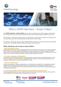 What is EXIN Anywhere – Exams Online?