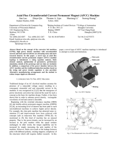 Axial Flux Circumferential Current Permanent Magnet (AFCC