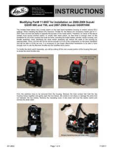 Modifying the GSXR right side handlebar switch with