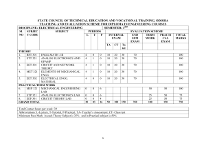 3rd Electrical Syllabus