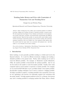 Tracking Index Return and Price with Constraints of Transaction