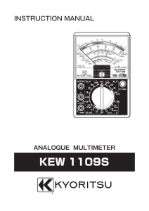 1109S Analogue Multimeter