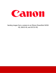 Sending images from a camera to an iPhone