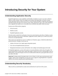 Introducing Security for Your System