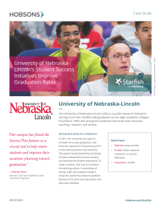 University of Nebraska- Lincoln`s Student Success Initiatives