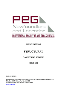 Guidelines for Structural Engineering Services