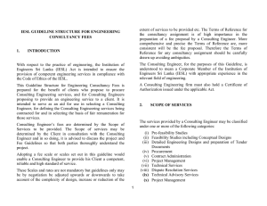 IESL GUIDELINE STRUCTURE FOR ENGINEERING