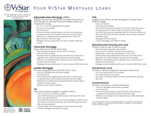 Your VY Star Mortgage LoanS
