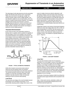 Suppression of Transients in an Automotive Environment