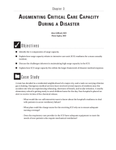 Augmenting Critical Care Capacity During a Disaster