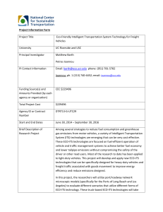 Project Information Form Project Title Eco