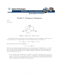 Prelab 7: Frequency Response