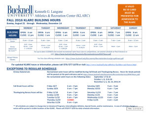 KLARC Building Hours