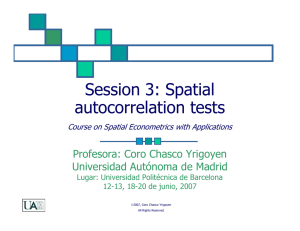 Session 3: Spatial autocorrelation tests