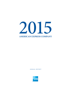 2015 Annual Report - American Express Investor Relations
