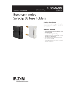 Bussmann series Safeclip BS fuse holders