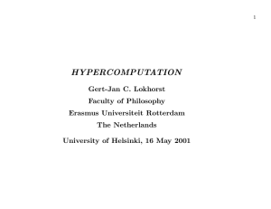 hypercomputation - Gert