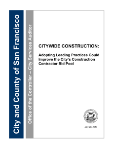 Adopting Leading Practices Could Improve the City`s Construction